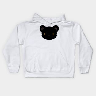 Cute Black Leopard Kids Hoodie